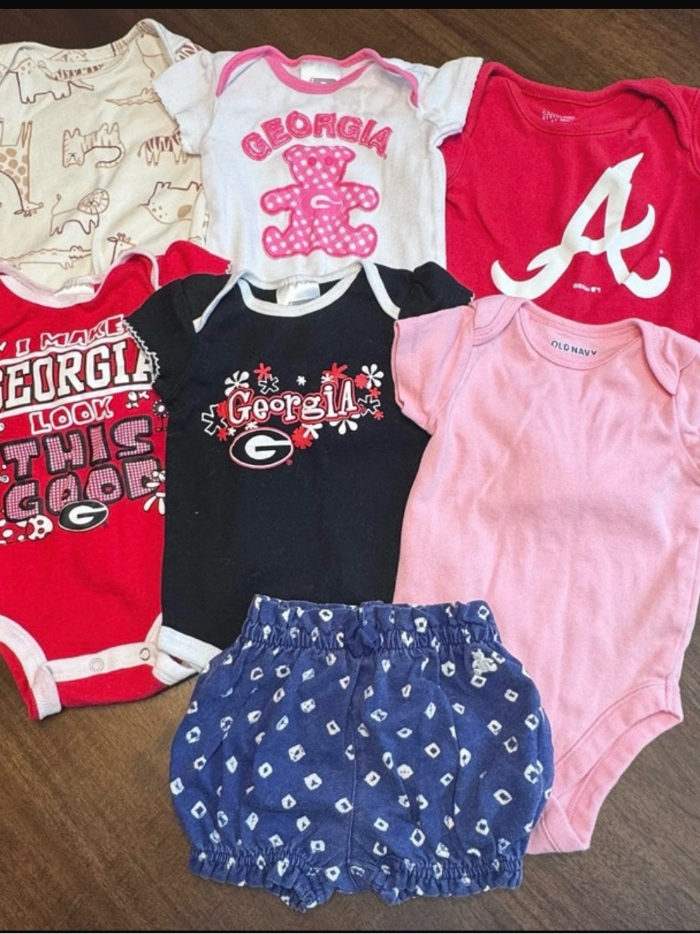 Baby Girl 3–6 Month Bodysuit Lot 7 Pieces-0177